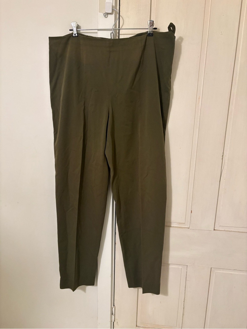 Grace Elements Olive High-Waist Tapered Trousers